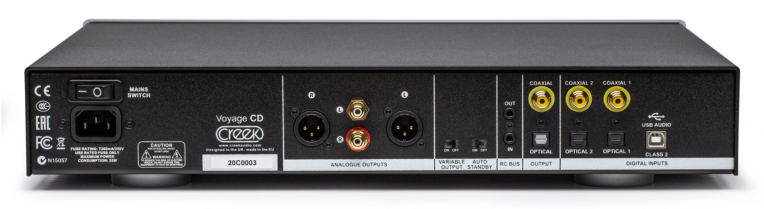 Creek Audio – Voyage CD player Rear Creek Audio - Voyage CD player Rear