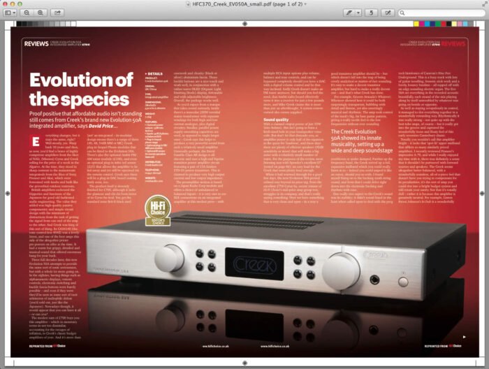 Evolution 50A Review - Creek Audio