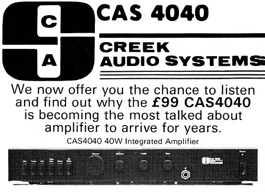 Creek Audio - Halcyon Days - 4040 amplifier release