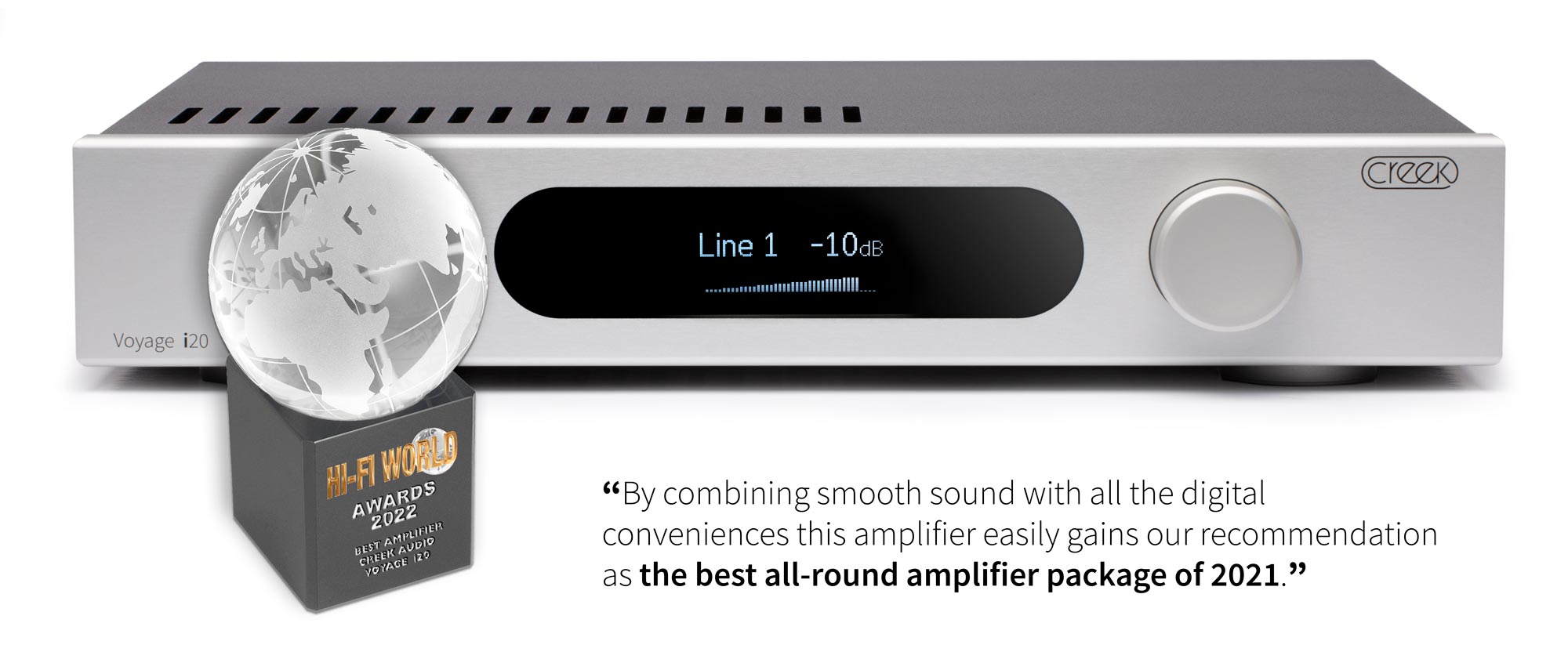 Hi-Fi World - Creek Audio Voyage i20 Best Amplifier of 2021