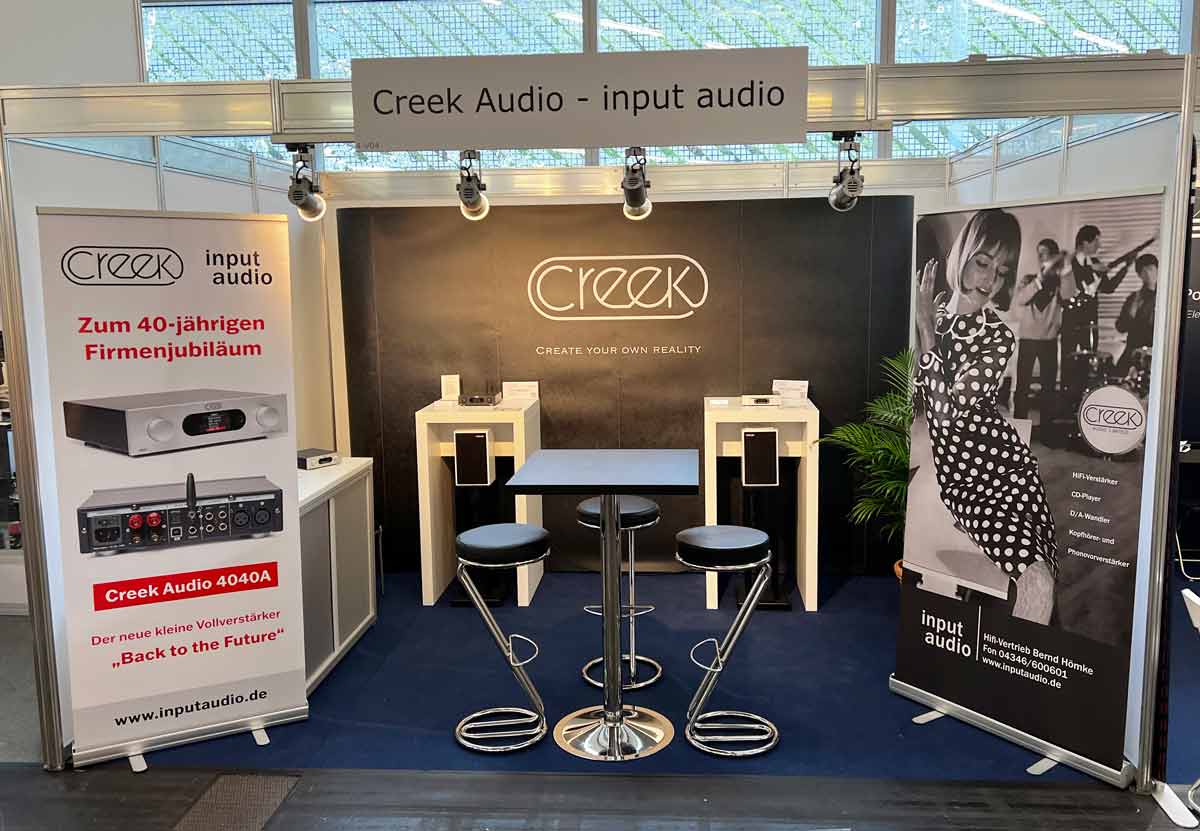 Creek Audio & Input Audio's booth at Munich 2023